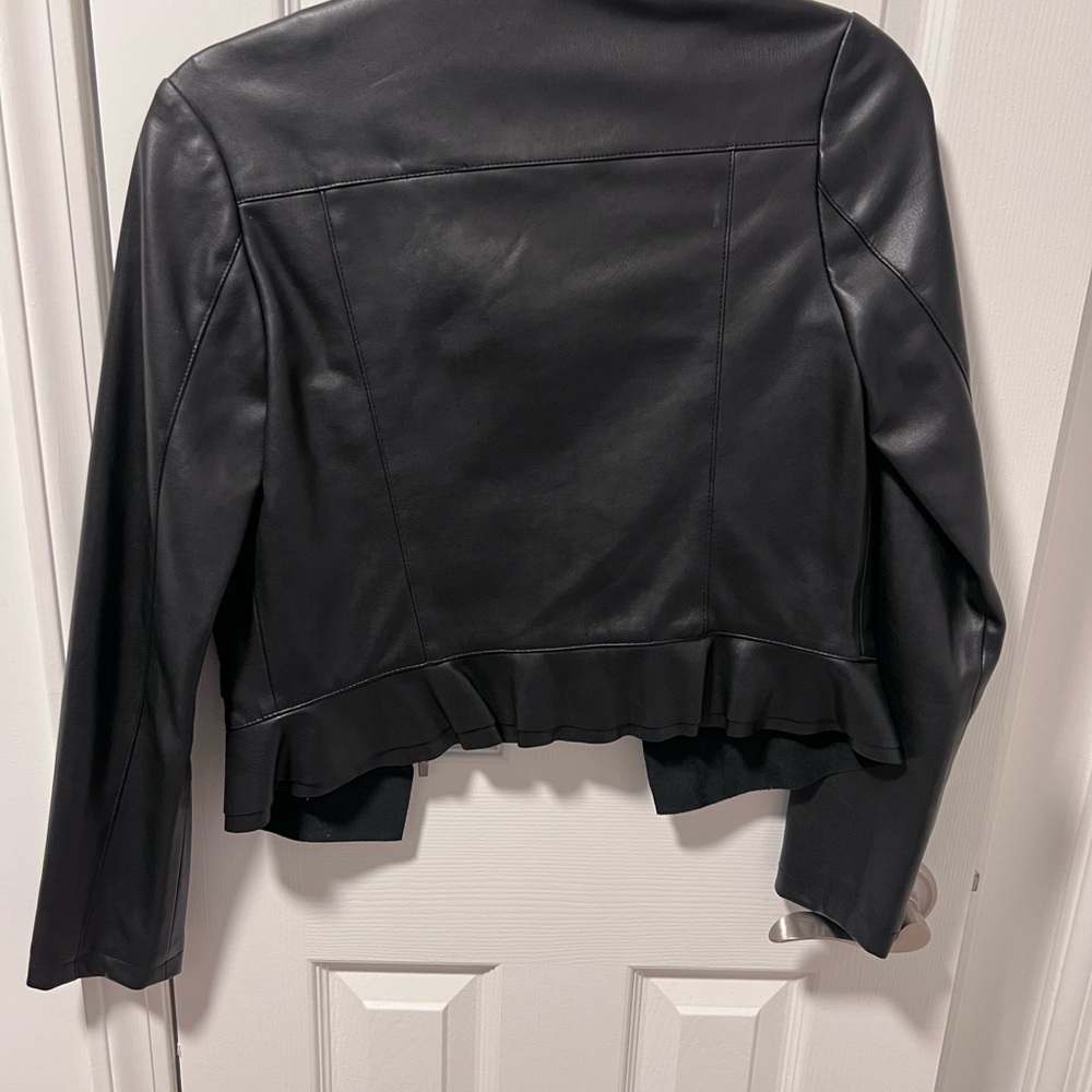 Zara Women's Black Leather Jacket